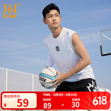 361度【触地即燃】运动背心男2023夏季新款AG篮球冰感凉爽运动无袖上衣 本白 XL