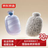 京东京造 暖暖造星球PVC注水袋2L 热水袋暖水袋防爆大号加厚热敷暖手神器