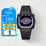 Dickies 手表女方表学生潮流情侣表运动石紫黑色送女友礼物CL-318P1-16SY