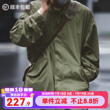 马登工装美式复古M65战壕派克服鱼尾风衣parka中长款大衣外套男春 军绿色 (宽松，大2码) S
