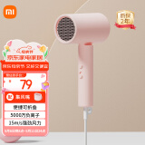 米家小米电吹风 吹风机 负离子护发可折叠 大风力速干 H101 粉色 CMJ04LXP 母亲节礼物