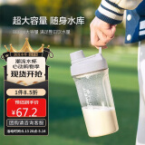 乐扣乐扣（LOCK&LOCK）大容量水杯tritan运动摇摇杯便携提手水壶男女塑料杯子800ML灰色