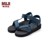 无印良品（MUJI）男女通用 波型鞋底 布带凉鞋(男士/女士) 无性别男款女款休闲凉鞋 烟熏蓝色 2S 36 码/XS 230mm（3.0）