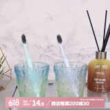 bdo严选冰川玻璃洗漱杯ins风杯子酒店漱口杯情侣刷牙杯水杯洗漱套装