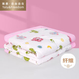 雅鹿·自由自在被子空调被夏凉被夏季夏天A类抗菌双人 草莓熊 200x230cm 