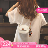 viney牛皮包包女包迷你小圆包洋气单肩斜挎包生日520送女朋友礼物老婆