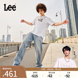 Lee【张凌赫代言】25春夏新品EasyRider宽松阔腿中腰男牛仔裤潮流 浅蓝色 32