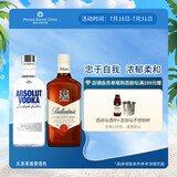 百龄坛特醇500ml+绝对伏特加原味500ml 威士忌+伏特加 
