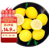 京鲜生 安岳黄柠檬 8粒 单果95-120g 生鲜水果