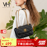 VANESSA HOGAN VH女包茵然软包系列复古太阳神斜挎包菱格链条腋下包小众单肩包