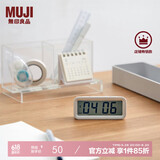 无印良品（MUJI）数字钟 家用电子时钟 桌面时钟 白色 小