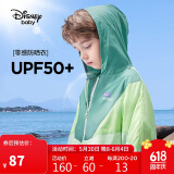 迪士尼（DISNEY）迪士尼儿童男童梭织防晒衣服UPF50拼色外套24夏DB321AA07绿150