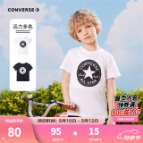 Converse 匡威儿童装男童短袖t恤夏季新款打底大童透气小女孩半袖运动T恤 8642纯白色-中性 160 /80 【建议身高158-170cm】