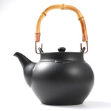 泥火匠陶瓷家用电陶炉泡茶壶明火户外围炉煮茶烧水 圆满陶壶800ml禅风黑