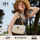 VANESSA HOGAN VH女包茵然软包系列复古太阳神斜挎包菱格链条腋下包小众单肩包