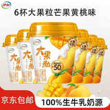 伊利大果粒低温酸奶 果粒大又多 芒果黄桃味260g*6杯 源头直发包邮