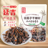金刚山辣白菜韩国泡菜组合实惠装韩式泡菜腌制蔬菜下饭菜地道朝鲜族风味 金刚山酱茄子干辣椒245g*2袋