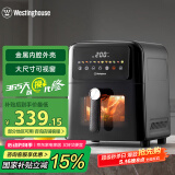 西屋（Westinghouse）空气炸锅全金属内腔免翻面可视化6L大容量多功能炸烤箱一体 WKZ60G20