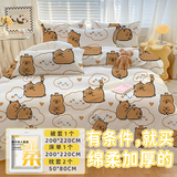 洁伴旅旅行一次性床单被套罩枕套绵柔加厚四件套酒店床上用品隔脏用