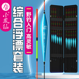 小凤仙纳米浮漂套装高灵敏鱼漂套装加粗尾醒目标带漂盒套装鲢鳙鲫鲤鱼漂 12支[全水域综合套装]+ABS漂盒 单盒装【不接受备注换号】
