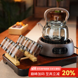 全度玻璃提梁壶家用小型电陶炉煮茶器烧水壶大容量保温玻璃茶壶 【超值套组】10件组