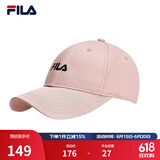 FILA 斐乐官方棒球帽情侣款男士女士帽子时尚休闲鸭舌帽子遮阳帽 珑临粉-LP XS
