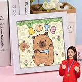 名遇钻石画幼儿园手工材料包学生手工制作diy画亲子手工钻石贴画带框儿童暑假手工制作创意礼物伴手礼