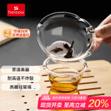 heisou耐热玻璃茶漏茶具配件茶叶过滤器茶水分离茶隔网滤茶器C650