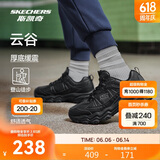 斯凯奇云谷|男鞋夏季户外登山徒步鞋舒适复古运动休闲鞋