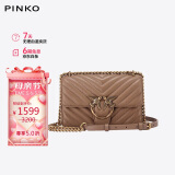 PINKO【限时折扣】女包羊皮绗缝包链条燕子包飞鸟包单肩斜挎包礼物
