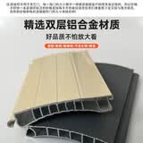 电动遥控卷帘门铝合金卷闸门车库门防盗门商场车库专用门厂家直销 浅黄色