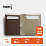 Bellroy澳洲 Note Sleeve Premium 春季新款简约皮革短夹尊贵版机能钱包 深木棕（米咖里）