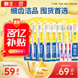 狮王弹力护龈牙刷6支+弹力炫净牙刷4支+40g牙膏3支套装