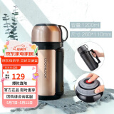 乐扣乐扣（LOCK&LOCK）佳益特便携保温壶车载户外男女便携保温水壶1.2L香槟色
