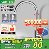 华帝（VATTI）水龙头厨房不锈钢水龙头冷热双控 旋转洗菜盆洗碗盆龙头 061100