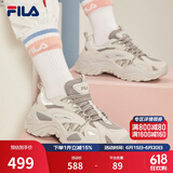 FILA斐乐SOFIA鱼刺鞋女鞋跑步鞋复古老爹鞋女增高鞋休闲鞋 南极灰/合金灰-AG 36