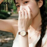 菲都狄都（Fido Dido）手表学生男女同款初高中考试专用石英表复古新年情人节礼物FD2343 苔藓绿-升级版