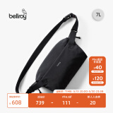 Bellroy澳洲Lite Sling 7L 轻行胸包户外骑行机能磁吸单肩斜挎包轻行包 墨黑色7L