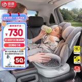 感恩儿童安全座椅0-4-12岁360度旋转 ISOFIX 瑞亚绅士灰