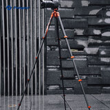 富图宝（Fotopro）飞行一号 球形云台相机微单摄影摄像无中轴扳扣碳纤维三脚架 火焰橙 含手机夹