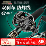 科迈雷炫彩双控路亚竿套装枪柄双竿稍打黑远投翘嘴碳素超硬路亚竿海抛竿