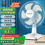 华生（Wahson）电风扇/台扇/低音风扇/大风量家用电扇/空调伴侣交流定频风扇 WS-A1201