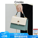 蔻一（Cnoles）包包女士款2025年最新款牛皮女生高端斜挎包通勤大容量单肩包