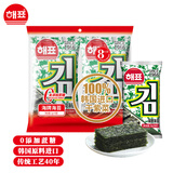 海牌菁品韩国进口经典原味海苔2g*6包儿童休闲香脆紫菜非油炸即食零食