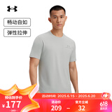 安德玛（UNDERARMOUR）春夏Vanish男子训练运动短袖T恤1383973 灰色011 M