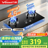 万和（Vanward）国家补贴20% 液化气燃气灶具煤气炉双灶嵌入式4.5kW家用猛火一级能效家电以旧换新B3L20可配油烟机