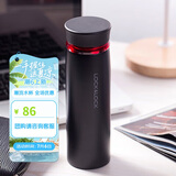 乐扣乐扣（LOCK&LOCK）菲特旋转盖轻量杯保温杯学生商务水杯450ml黑红 LHC4131BKR