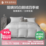 罗莱家纺 羽绒被子 95%水洗白鹅绒四季被芯净重2.8斤150*215