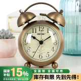 汉时（Hense）创意打铃闹钟学生专用起床神器大音量床头钟表超大声闹铃懒人桌面小时钟闹表 HA17船锚