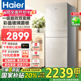 海尔（Haier）冰箱309升大冷冻两门双门一级能效风冷无霜变频节能家用BCD-309WMCO 309升+彩晶面板+三档变温+大冷冻区